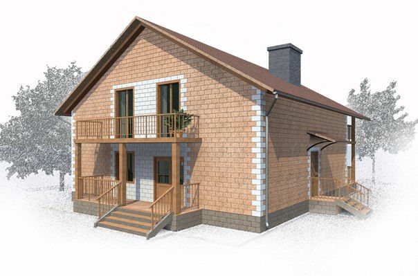 Проекты и строительство домов из теплоблоков